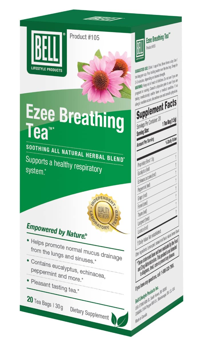 Mezcla De Hierbas Para Respirar Tea Bell Ezee Breathing - Venta Internacional.