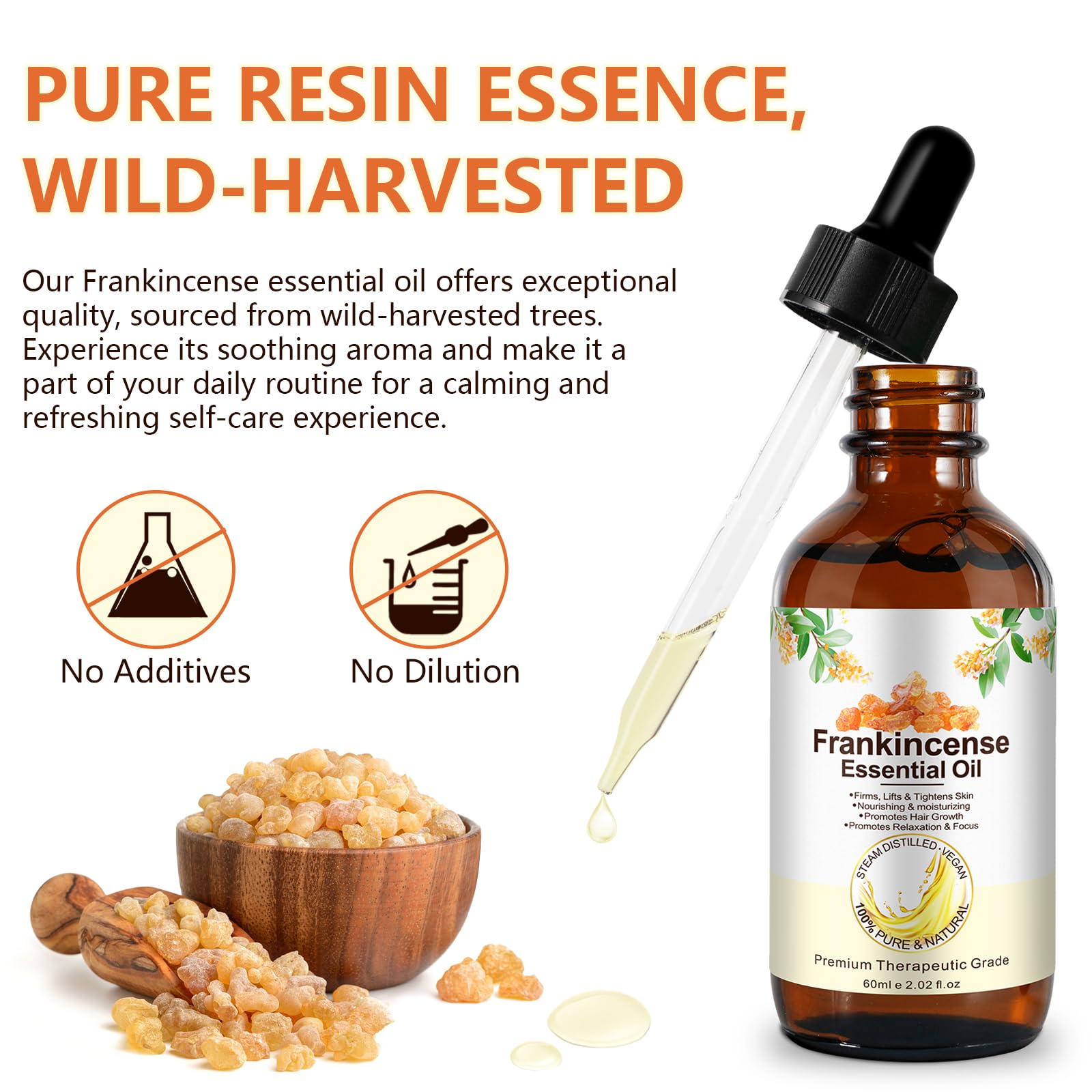 Foto 4 pulgar | Aceite Esencial De Incienso Premium, 60 Ml X 2, 100% Puro Y Natural - Venta Internacional.