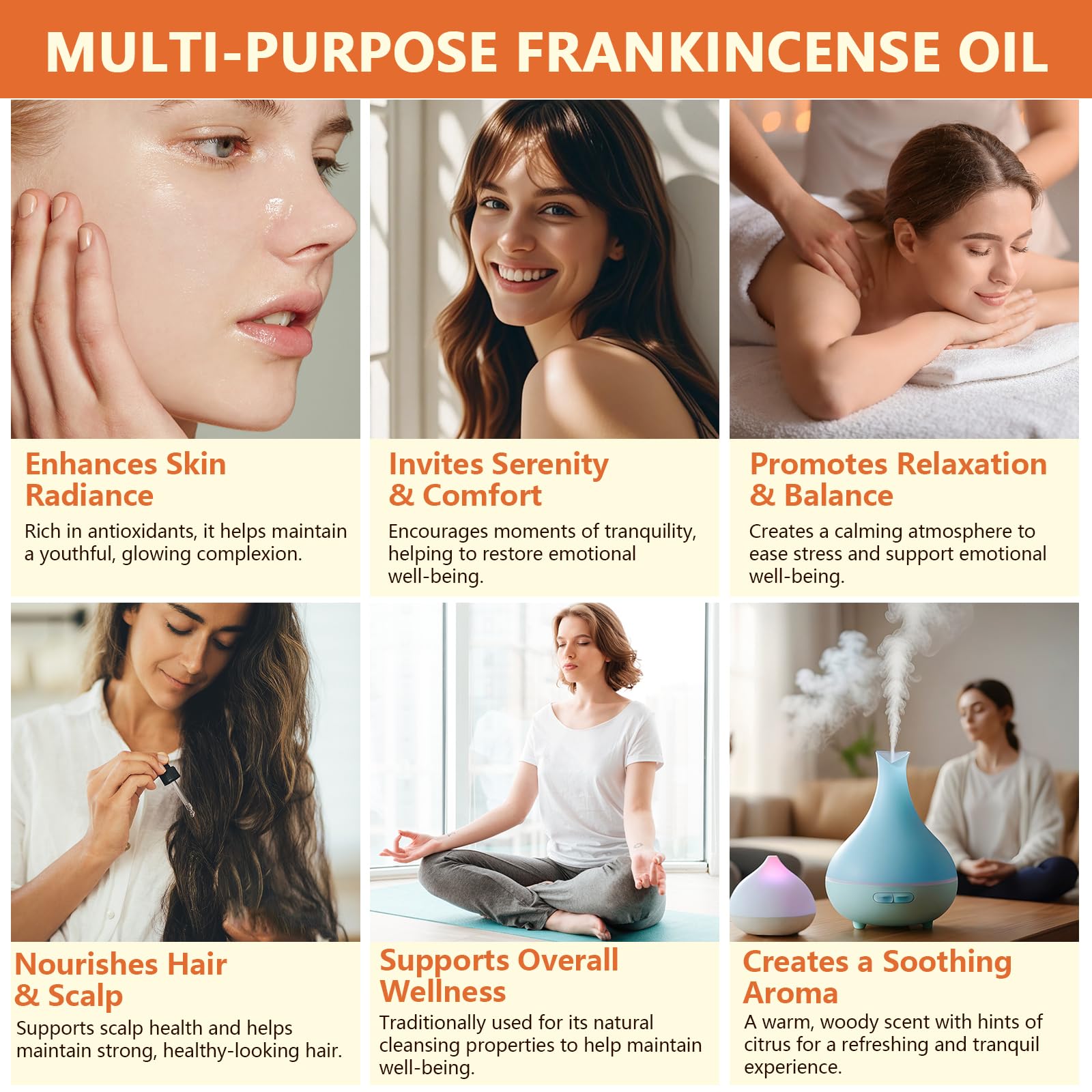 Foto 6 pulgar | Aceite Esencial De Incienso Premium, 60 Ml X 2, 100% Puro Y Natural - Venta Internacional.