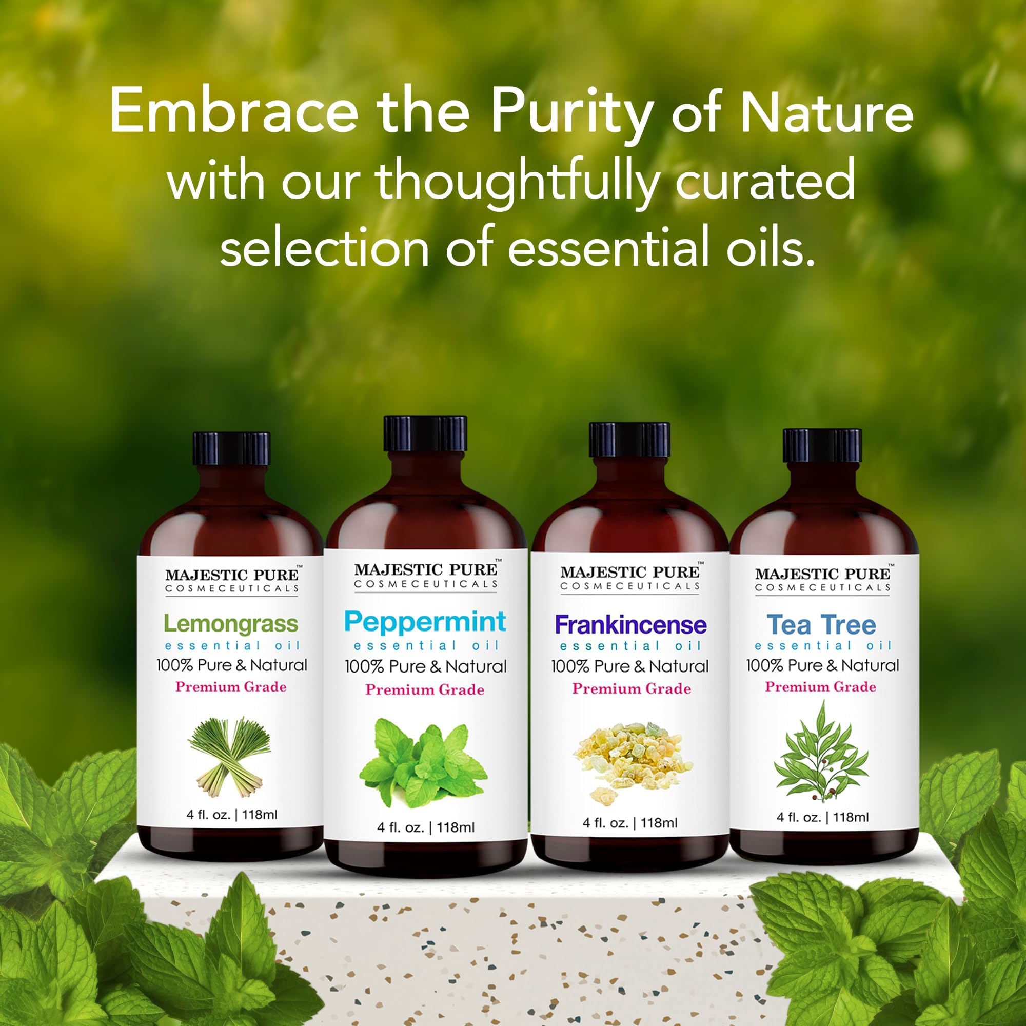 Foto 6 pulgar | Aceite Esencial Majestic Pure Peppermint 120 Ml Con Gotero De Vidrio - Venta Internacional.