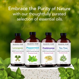 Foto 5 | Aceite Esencial Majestic Pure Peppermint 120 Ml Con Gotero De Vidrio - Venta Internacional.