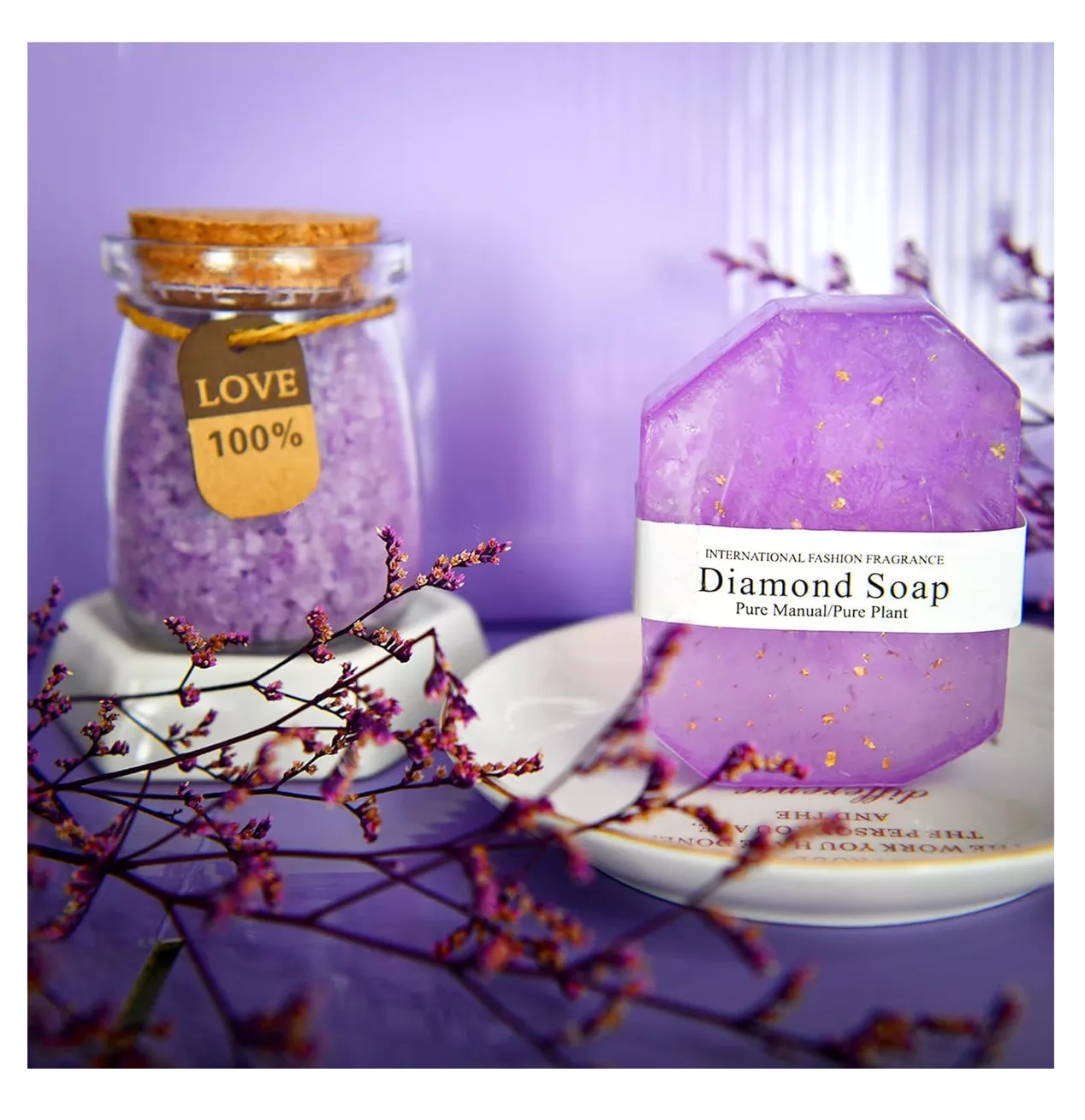 Foto 4 pulgar | Vela Aromática- Belug Repelente Cesta De Regalo Relajante Violeta