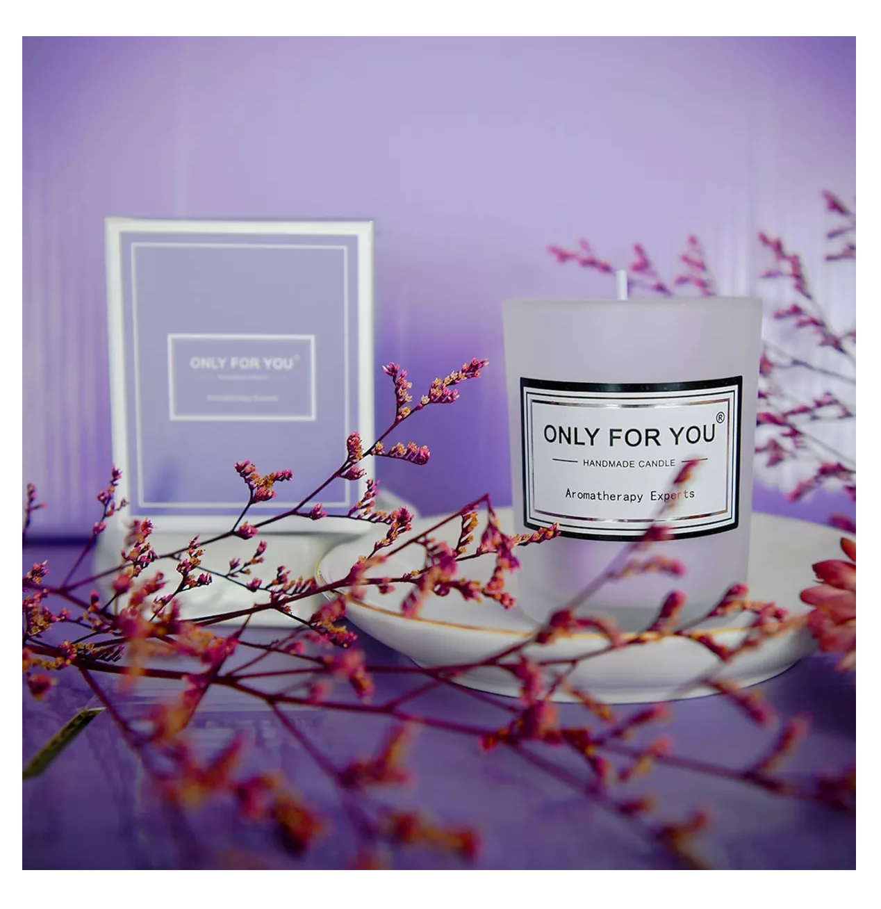 Foto 5 pulgar | Vela Aromática- Belug Repelente Cesta De Regalo Relajante Violeta