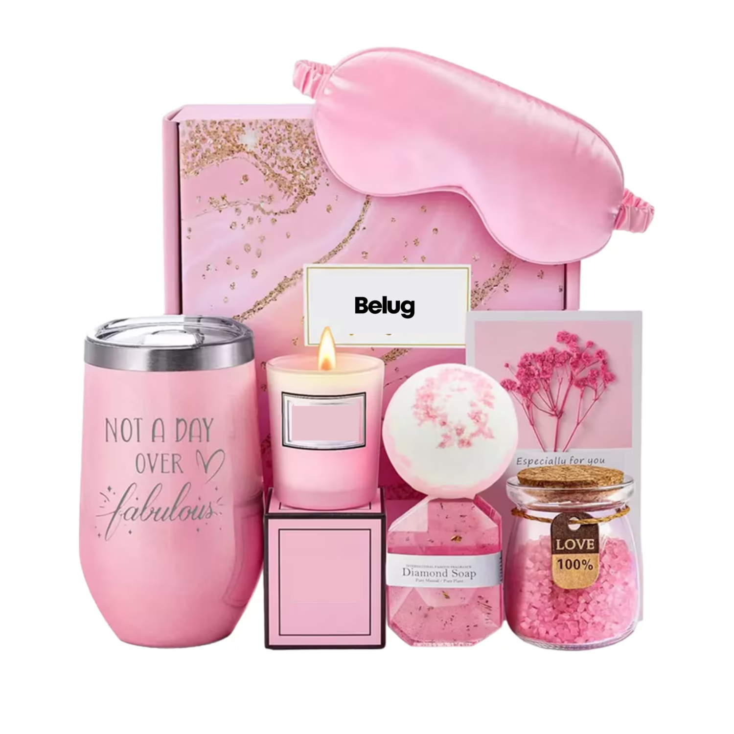 Foto 2 pulgar | Vela Aromática/belug Repelente Cesta De Regalo Relajante, Rosa
