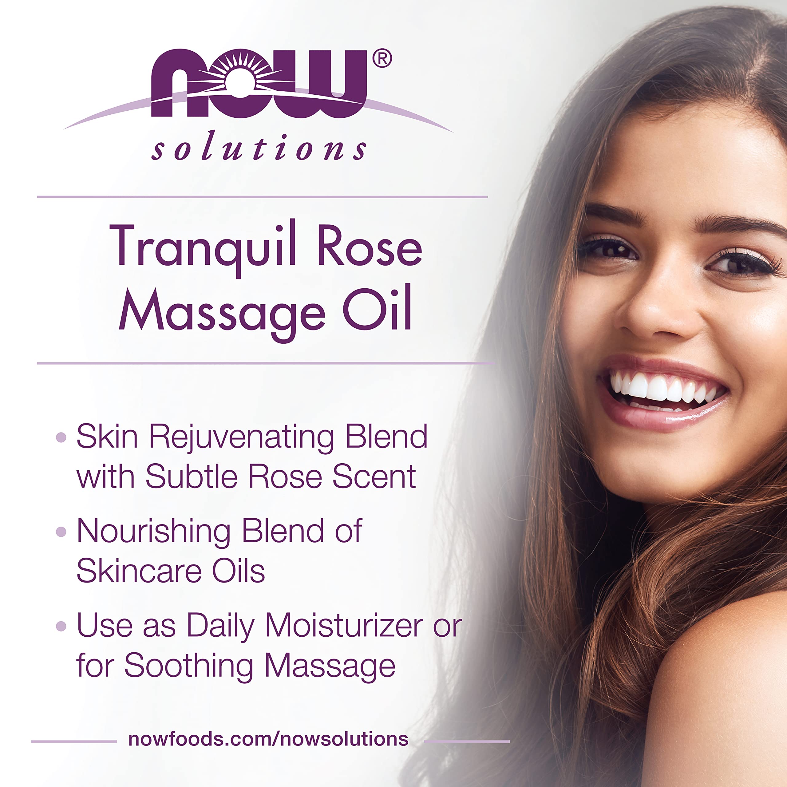 Foto 5 pulgar | Aceite De Masaje Now Foods Solutions Tranquil Rose 240 Ml - Venta Internacional.