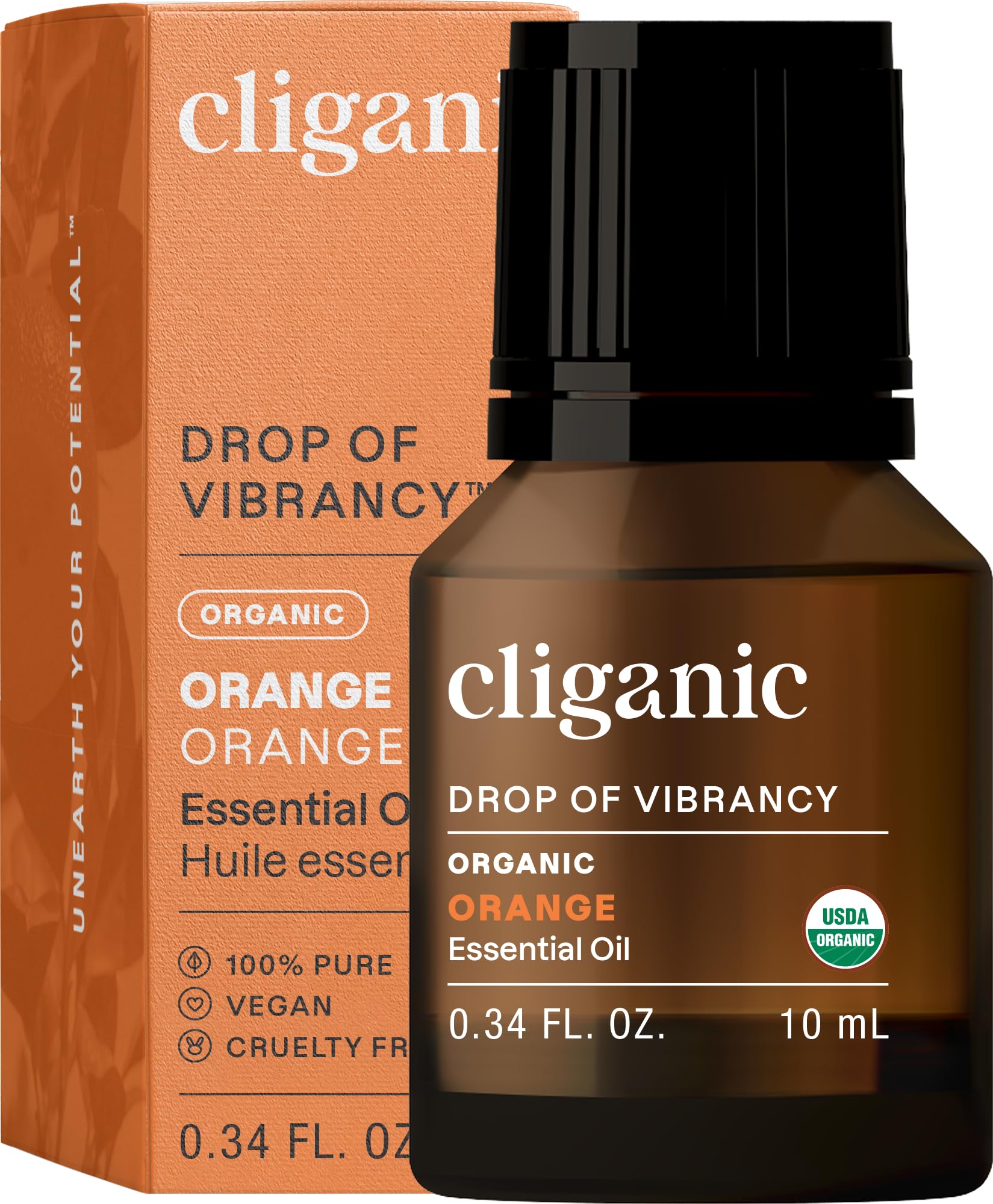 Foto 2 pulgar | Aceite Esencial Cliganic De Naranja Dulce, 120 Ml, 100% Orgánico Puro - Venta Internacional.