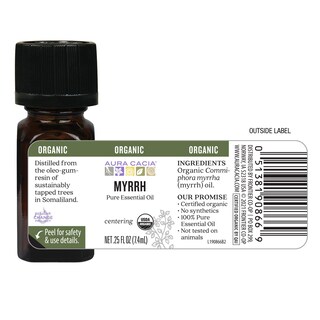 Foto 5 | Aceite Esencial Aura Cacia Organic Myrrh 7 Ml Para El Cuidado De La Piel - Venta Internacional.