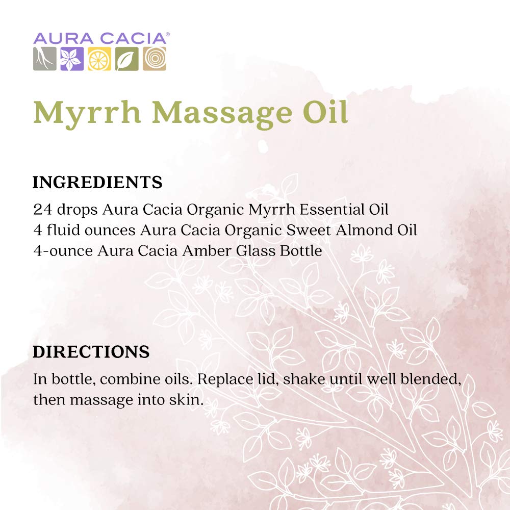 Foto 7 | Aceite Esencial Aura Cacia Organic Myrrh 7 Ml Para El Cuidado De La Piel - Venta Internacional.