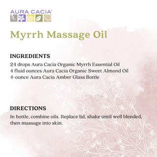 Foto 7 | Aceite Esencial Aura Cacia Organic Myrrh 7 Ml Para El Cuidado De La Piel - Venta Internacional.