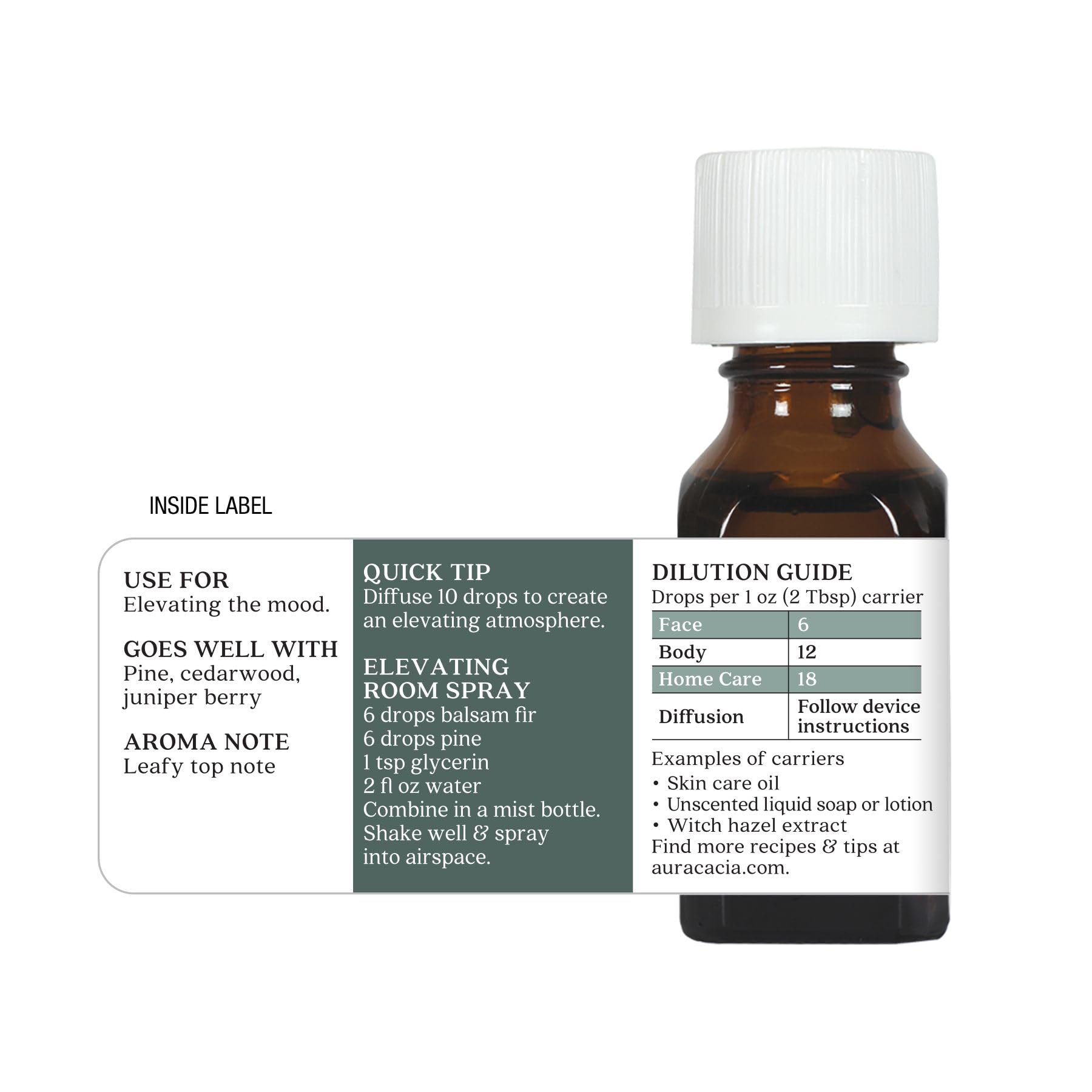 Foto 7 pulgar | Aceite Esencial Aura Cacia Balsam Bef Needle 15 Ml - Venta Internacional.