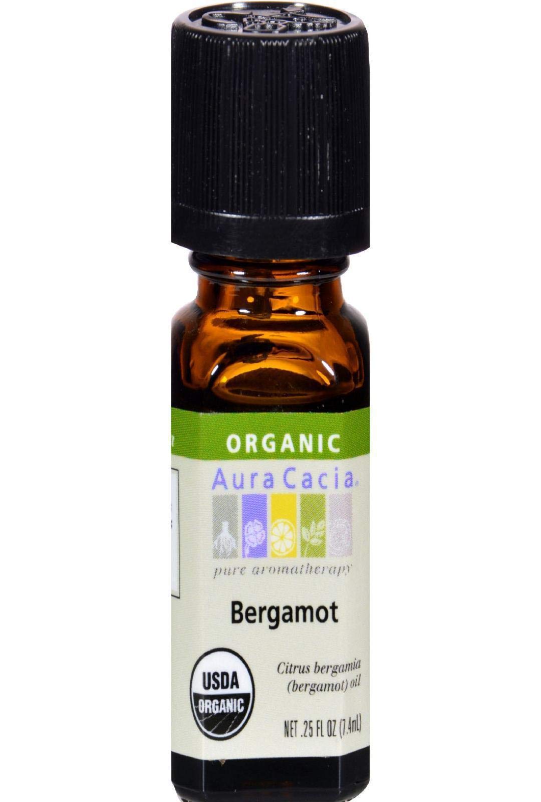 Foto 3 pulgar | Aceite Esencial Aura Cacia Bergamota 7,4 Ml 100% Orgánico Puro - Venta Internacional.