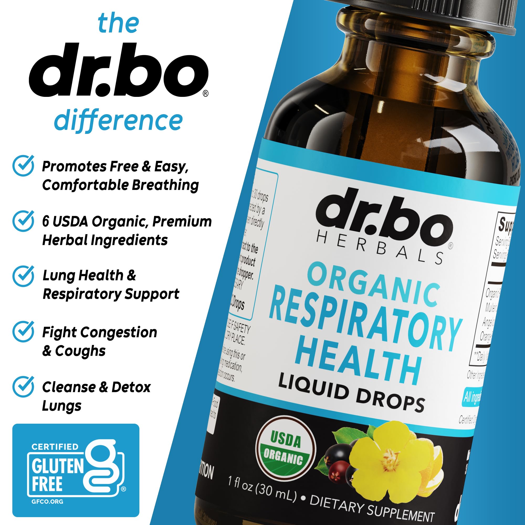 Foto 4 | Gotas Para La Salud Respiratoria Dr. Bo Lung Detox Mullein, 30 Ml - Venta Internacional.