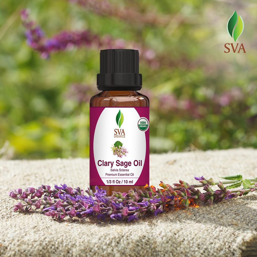 Foto 3 | Aceite Esencial Sva Clary Sage Orgánico, 10 Ml, 100% Natural - Venta Internacional.