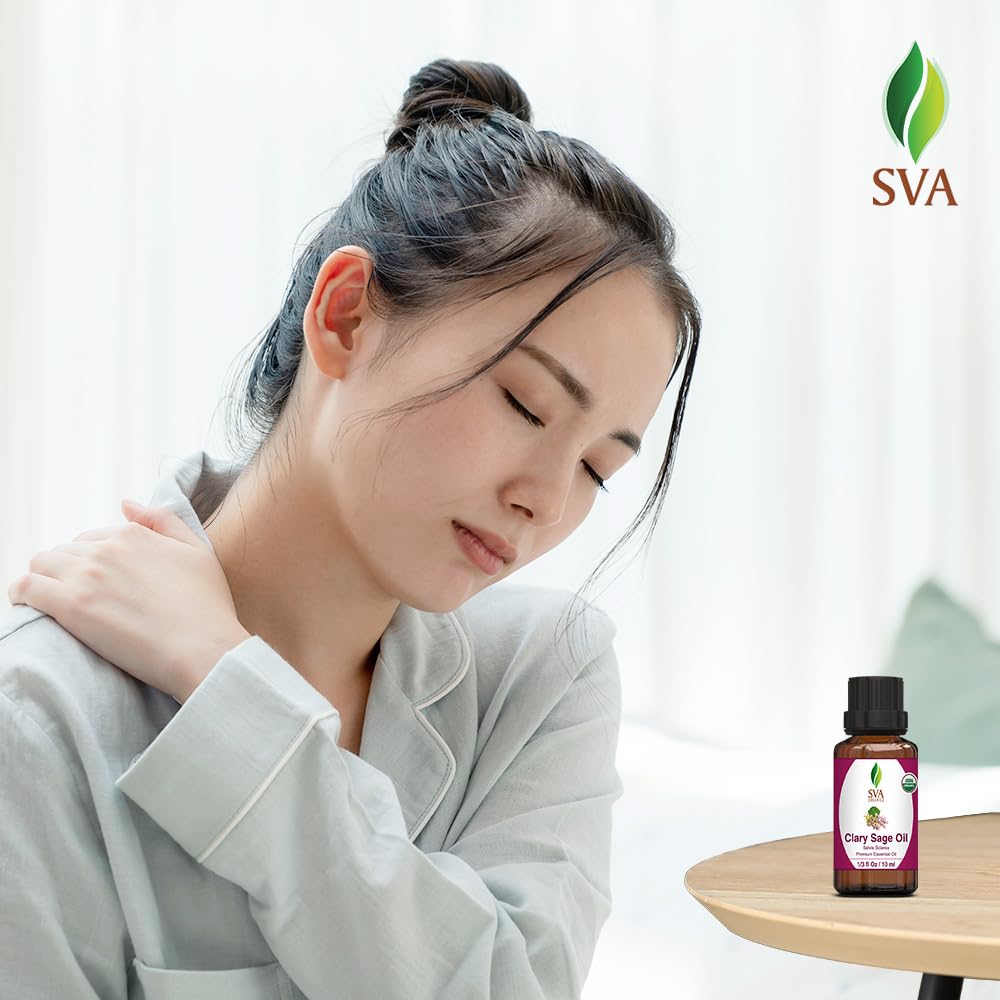 Foto 6 pulgar | Aceite Esencial Sva Clary Sage Orgánico, 10 Ml, 100% Natural - Venta Internacional.
