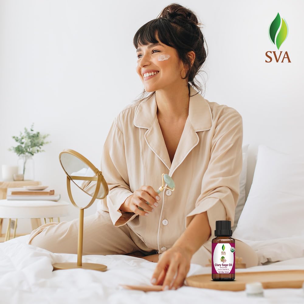 Foto 8 pulgar | Aceite Esencial Sva Clary Sage Orgánico, 10 Ml, 100% Natural - Venta Internacional.