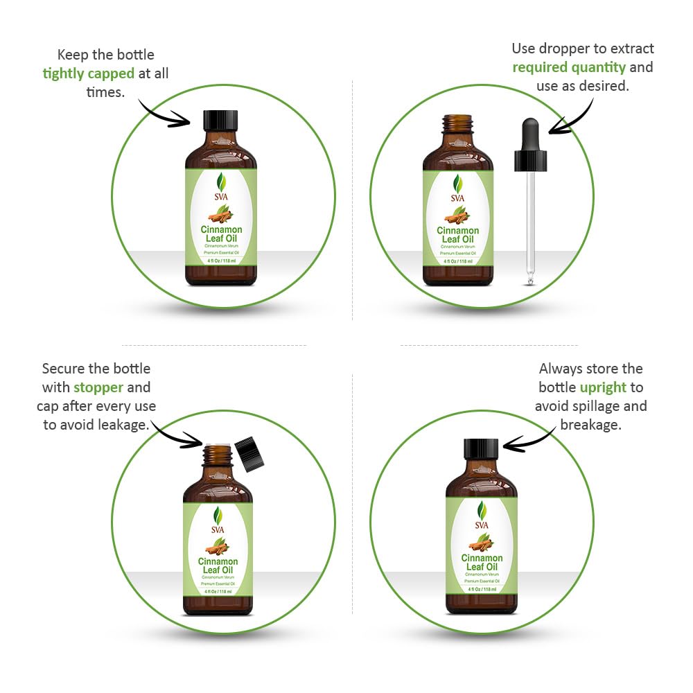 Foto 2 | Aceite Esencial Sva De Hoja De Canela, 120 Ml, 100% Natural Con Gotero - Venta Internacional.