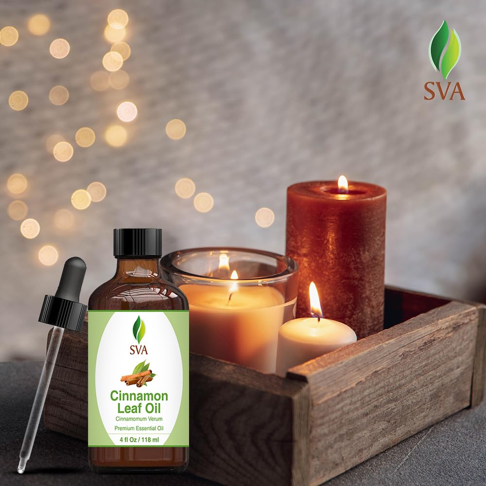 Foto 8 pulgar | Aceite Esencial Sva De Hoja De Canela, 120 Ml, 100% Natural Con Gotero - Venta Internacional.