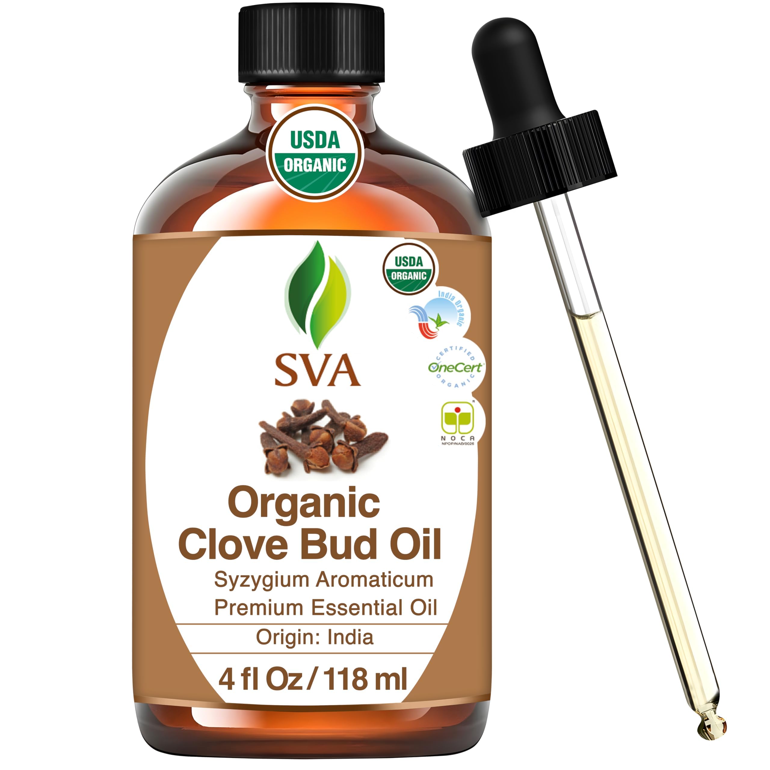 Foto 1 | Aceite Esencial Sva Clove Organic 120 Ml Con Gotero Para Difuso - Venta Internacional.