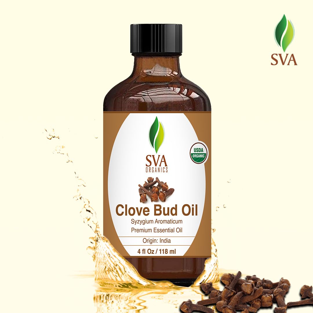 Foto 4 | Aceite Esencial Sva Clove Organic 120 Ml Con Gotero Para Difuso - Venta Internacional.