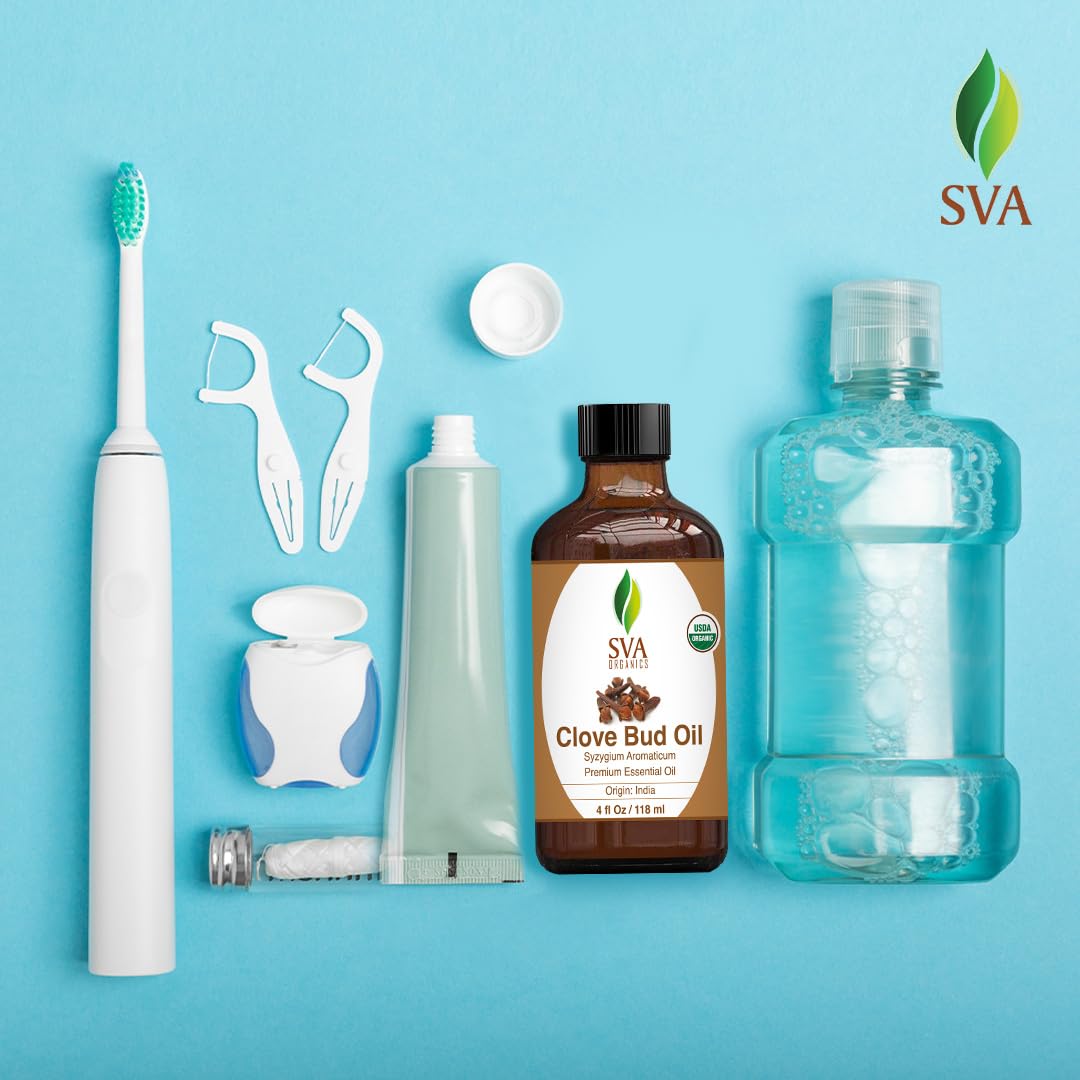 Foto 6 pulgar | Aceite Esencial Sva Clove Organic 120 Ml Con Gotero Para Difuso - Venta Internacional.