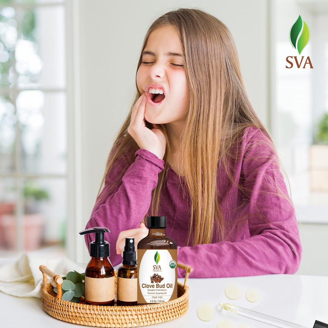 Foto 7 pulgar | Aceite Esencial Sva Clove Organic 120 Ml Con Gotero Para Difuso - Venta Internacional.