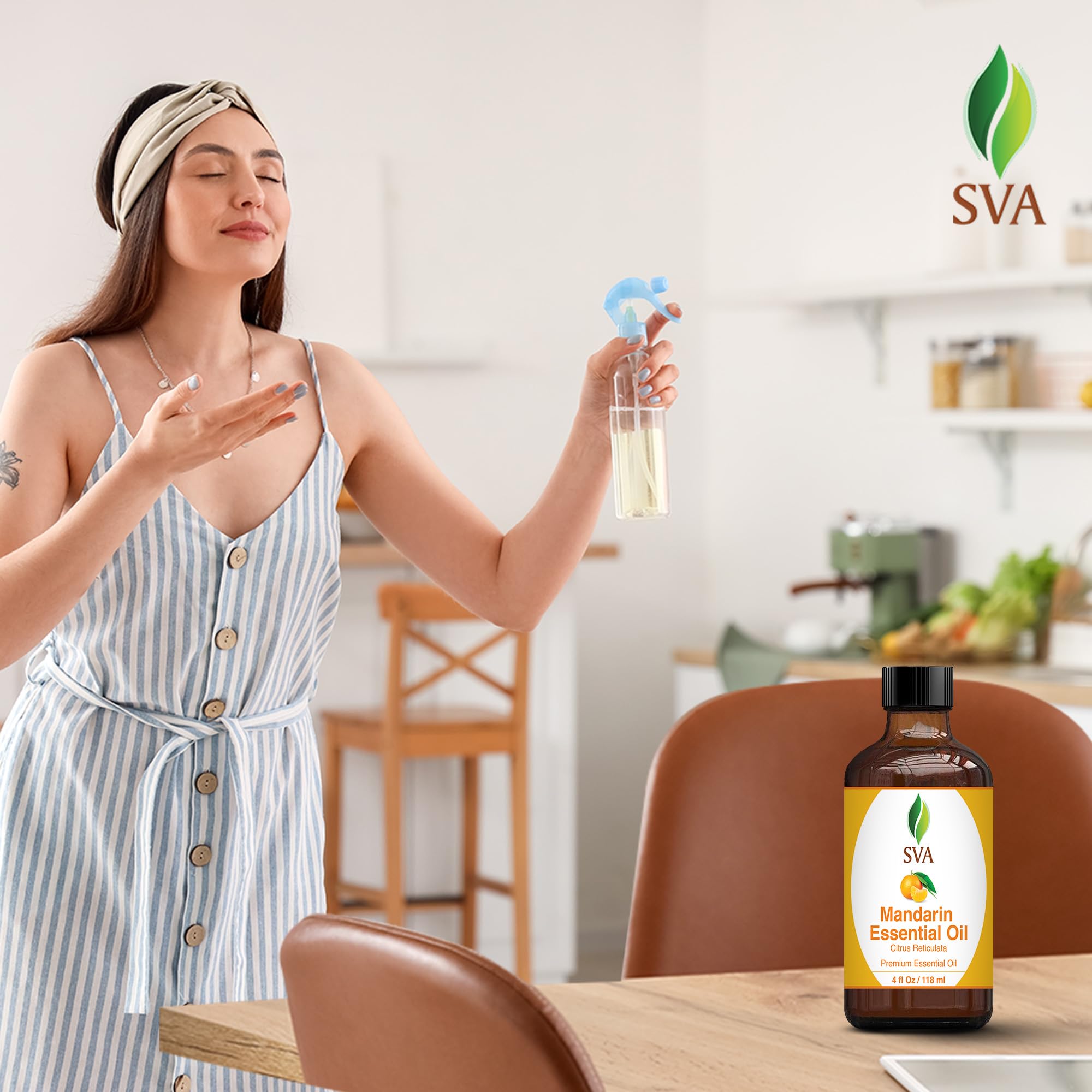 Foto 6 | Aceite Esencial De Mandarina Sva, 120 Ml, 100% Natural, Con Gotero - Venta Internacional.