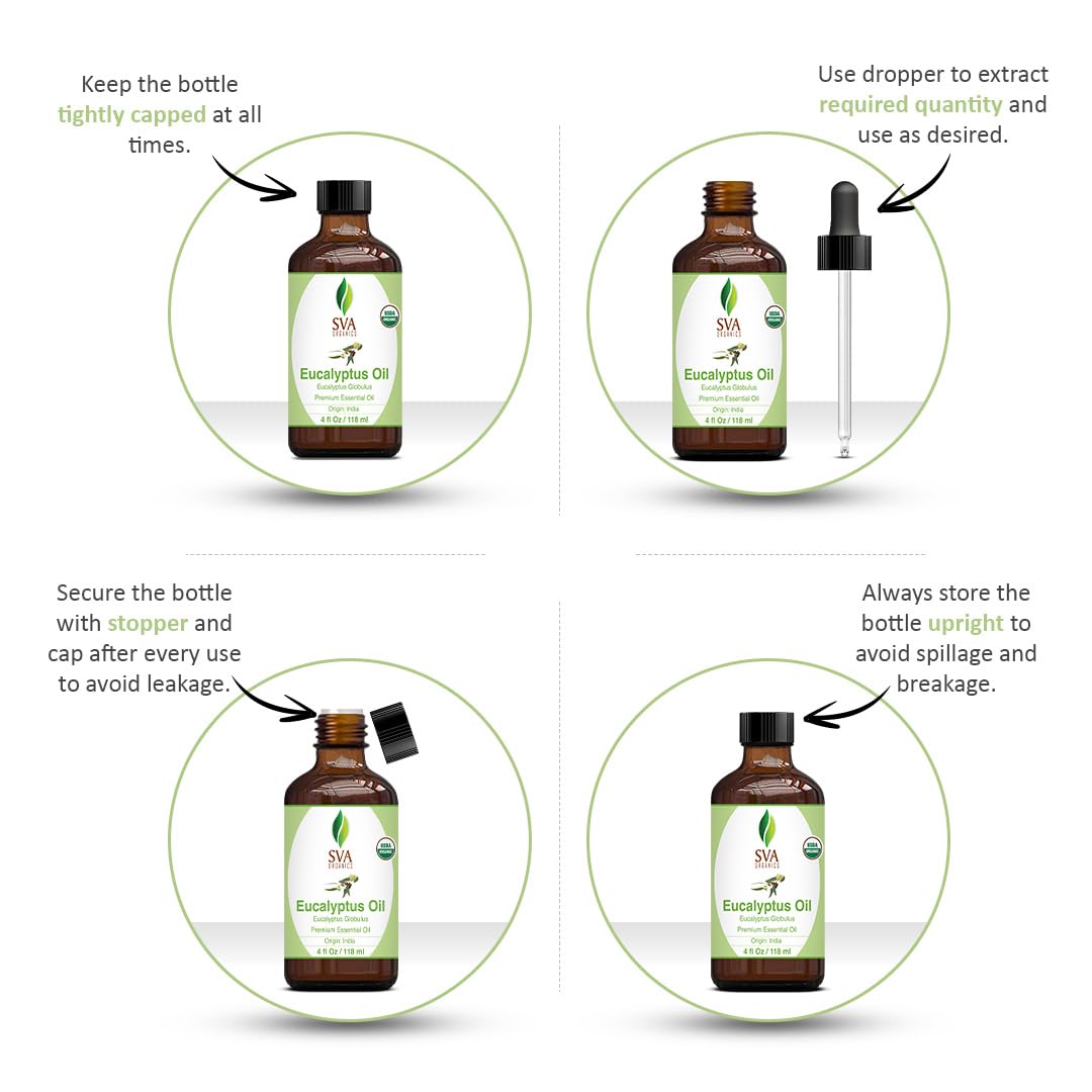 Foto 2 | Aceite Esencial Sva De Eucalipto 100% Natural Orgánico 120 Ml - Venta Internacional.