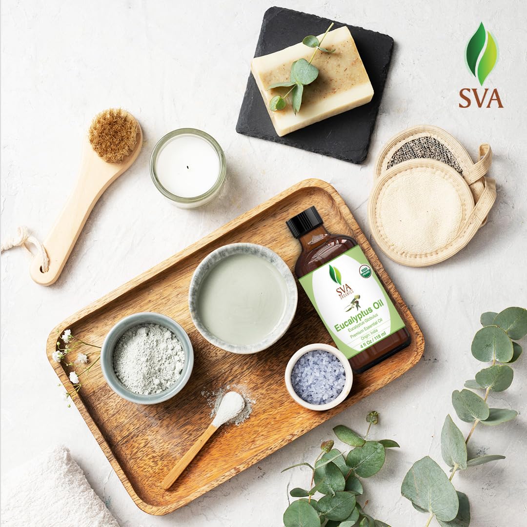 Foto 7 pulgar | Aceite Esencial Sva De Eucalipto 100% Natural Orgánico 120 Ml - Venta Internacional.