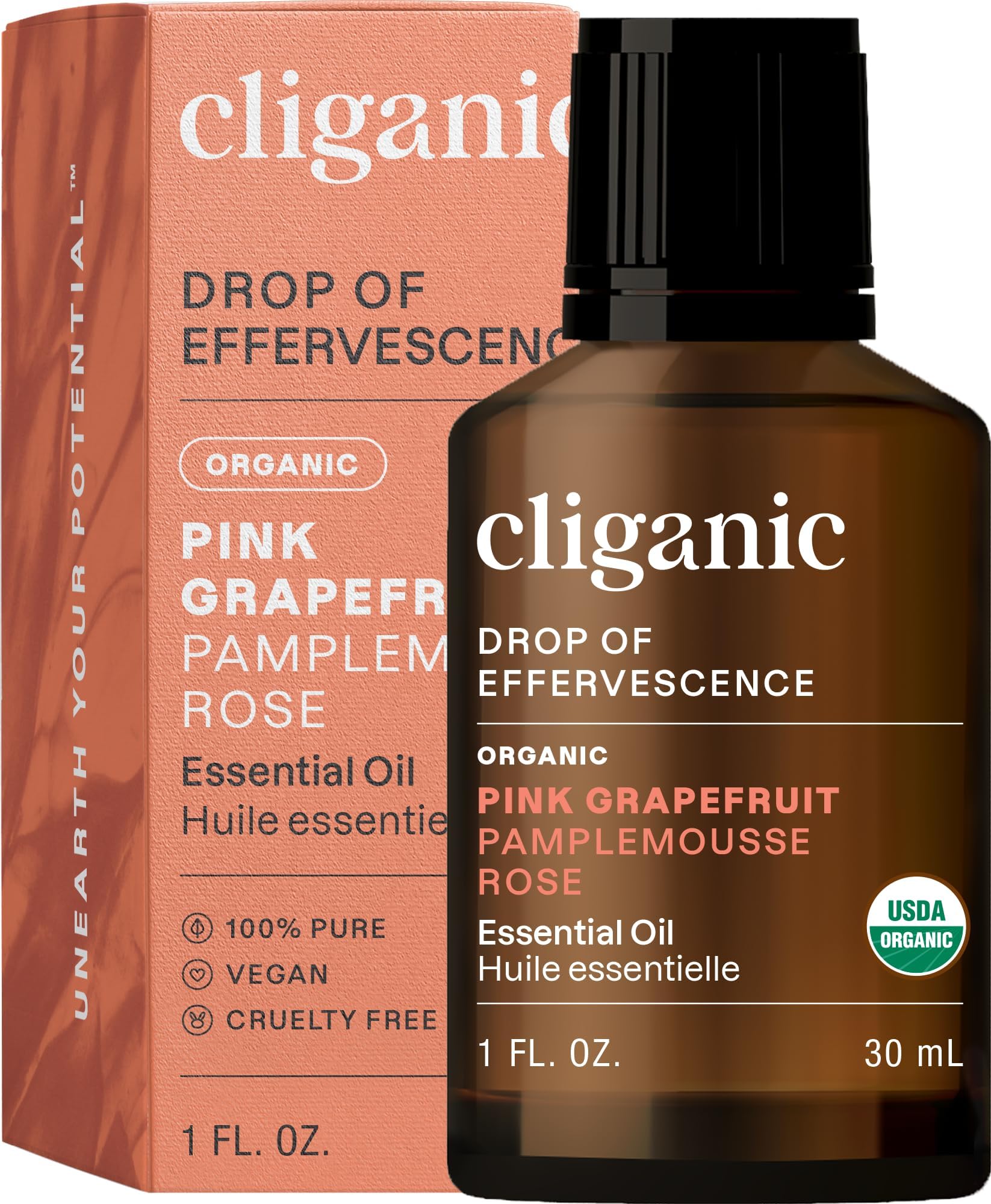 Foto 2 pulgar | Aceite Esencial Cliganic Organic Pomelo Rosa 30 Ml - Venta Internacional.