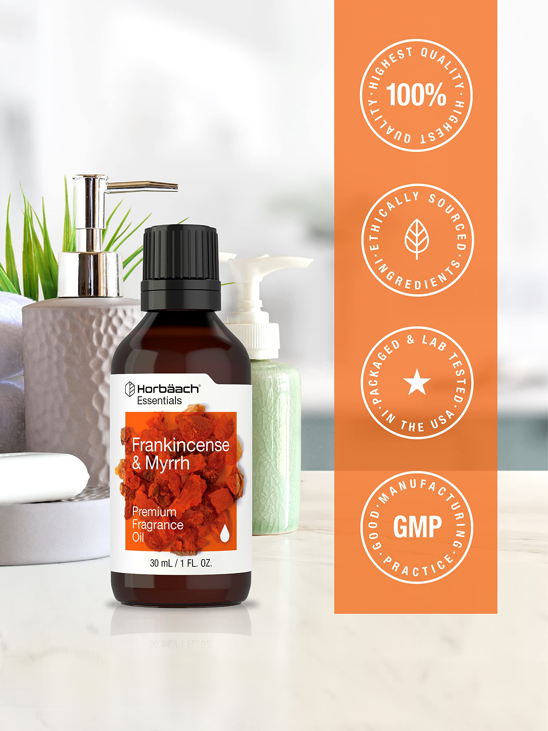 Foto 6 pulgar | Aceite Aromático Horbäach De Incienso Y Mirra, 30 Ml, De Primera Calidad - Venta Internacional.