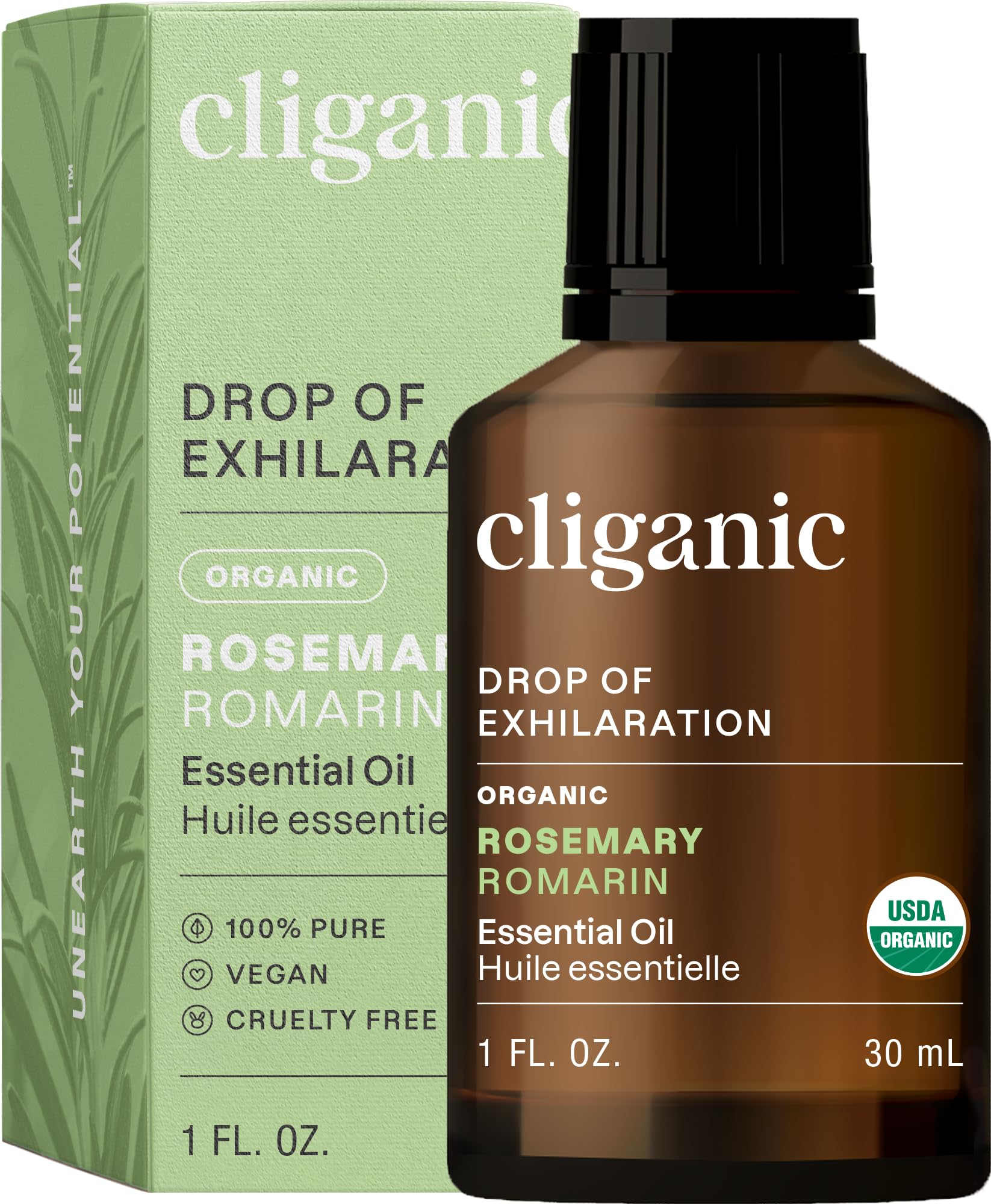 Foto 1 | Aceite Esencial De Romero Cliganic, 30 Ml, 100% Orgánico Puro - Venta Internacional.