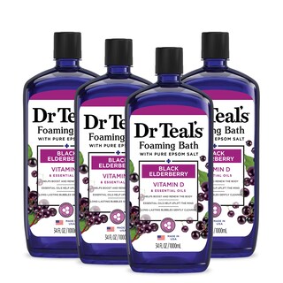 Foto 1 | Baño Espumoso Dr. Teal's Black Elderberry Con Vitamina D, 1 Litro (x4) - Venta Internacional.