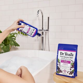 Foto 7 | Baño Espumoso Dr. Teal's Black Elderberry Con Vitamina D, 1 Litro (x4) - Venta Internacional.
