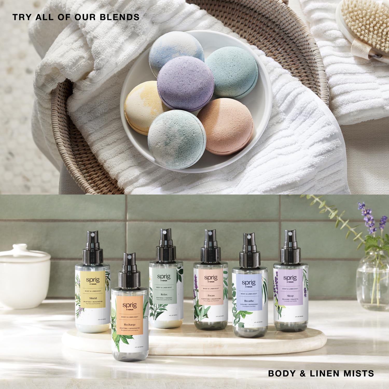 Foto 7 pulgar | Bomba De Baño Kohler Sprig Clary Sage + Patchouli Hipoalergénica - Venta Internacional.