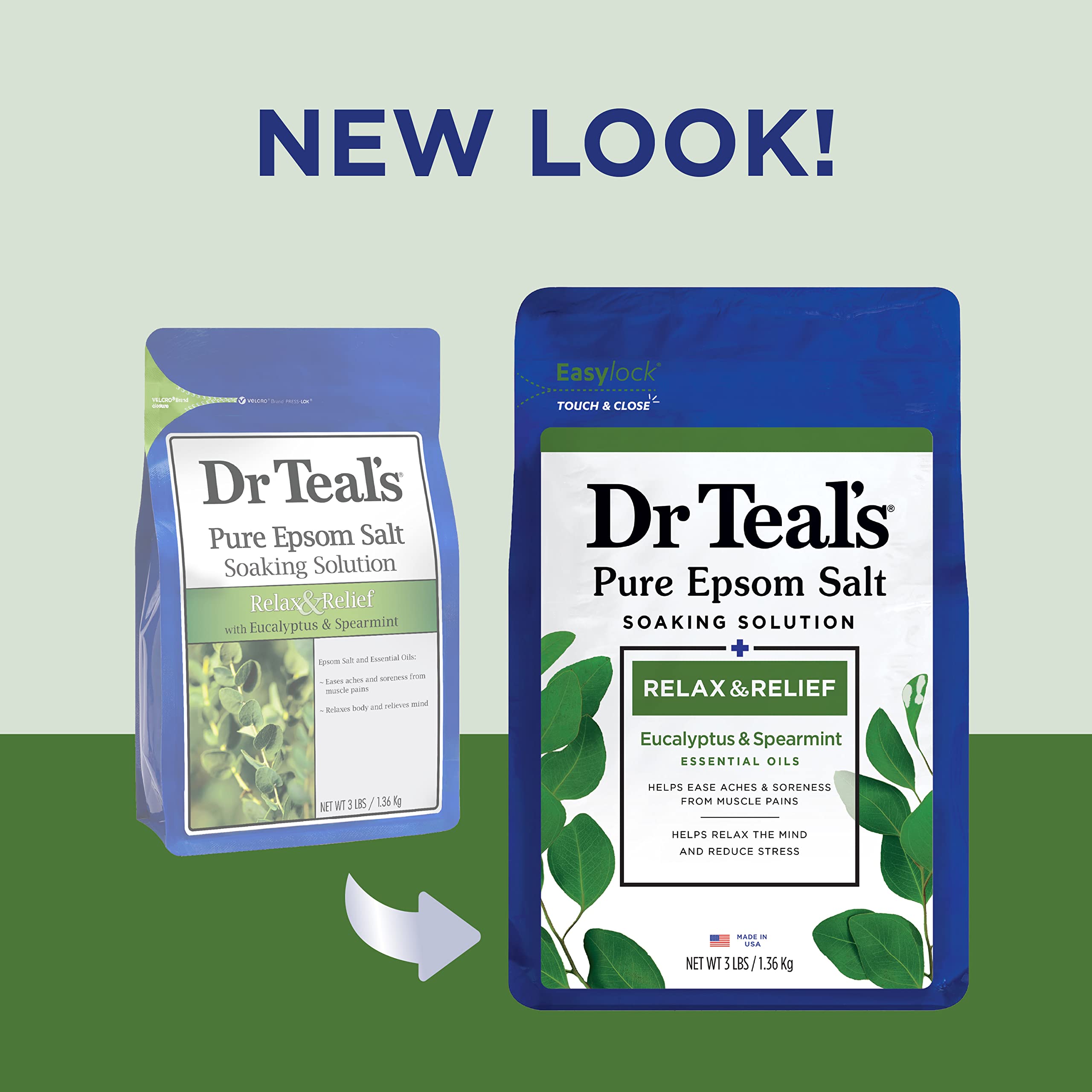 Foto 2 | Eucalipto Epsom Salt Dr. Teal's Relax & Relief, 1,36 Kg (x4) - Venta Internacional.