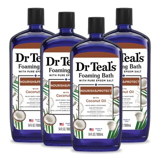 Foto 1 | Baño Espumoso Dr. Teal's Nourish & Protect Con Sal De Epsom, 1 Litro (x4) - Venta Internacional.