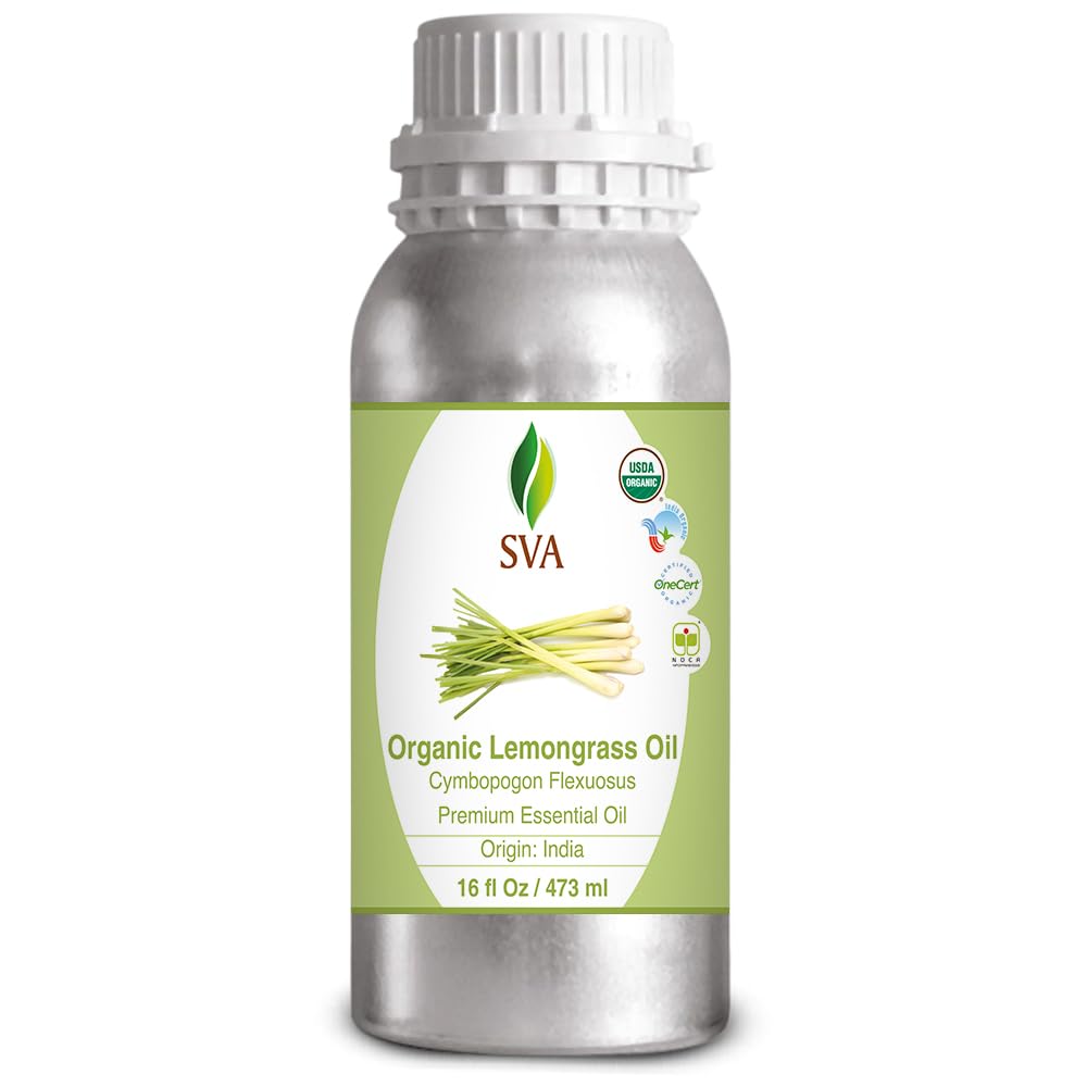 Foto 2 pulgar | Aceite Esencial Sva Lemongrass Orgánico 473 Ml 100% Natural - Venta Internacional.