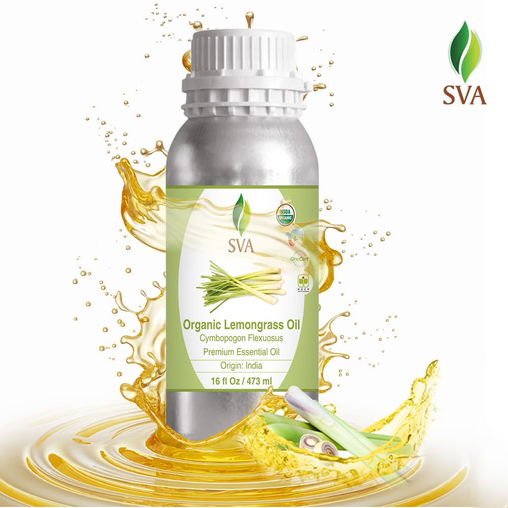Foto 3 pulgar | Aceite Esencial Sva Lemongrass Orgánico 473 Ml 100% Natural - Venta Internacional.