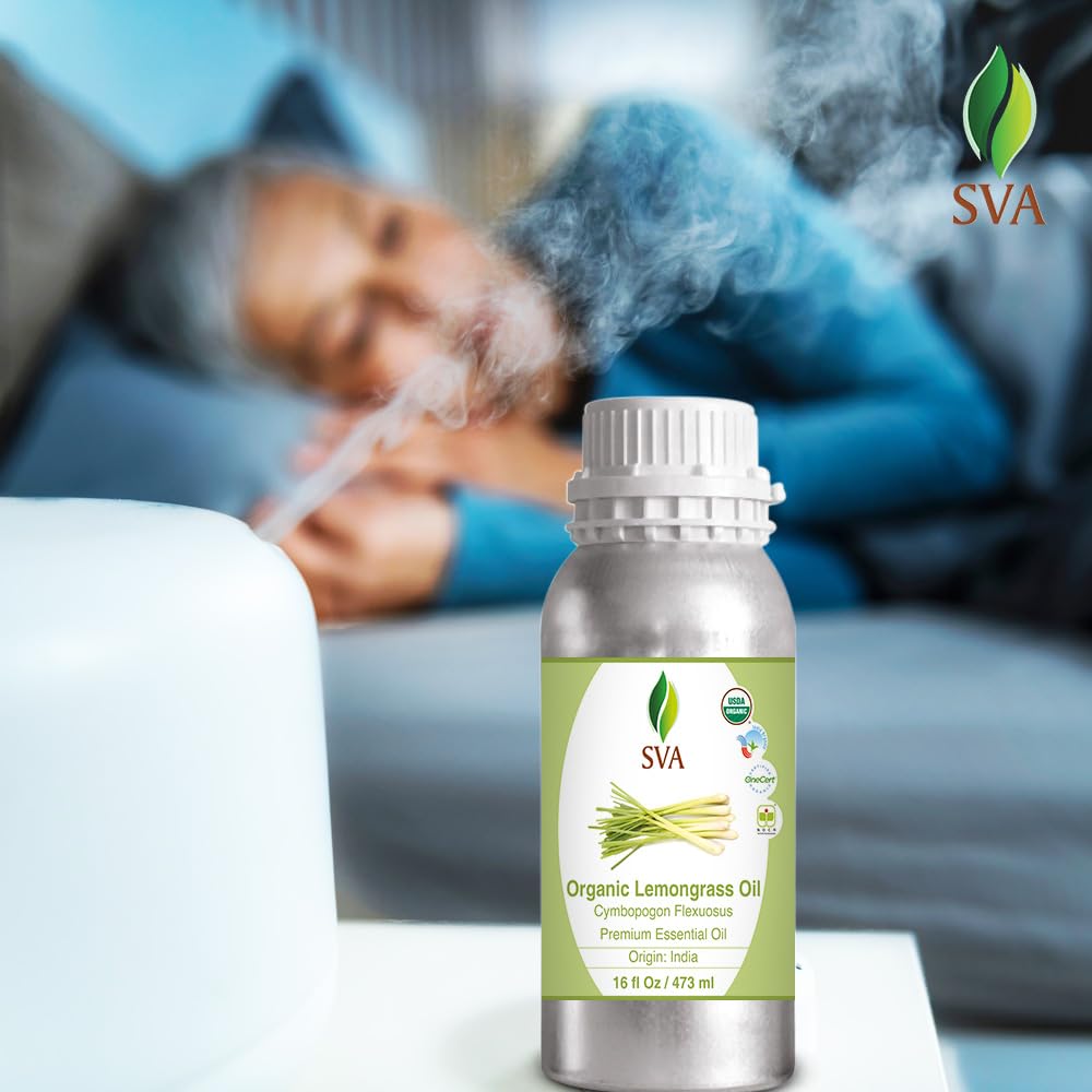 Foto 4 pulgar | Aceite Esencial Sva Lemongrass Orgánico 473 Ml 100% Natural - Venta Internacional.