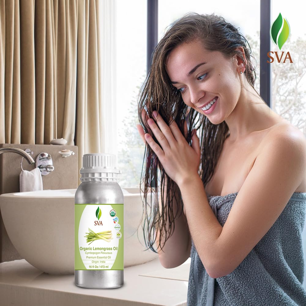 Foto 5 | Aceite Esencial Sva Lemongrass Orgánico 473 Ml 100% Natural - Venta Internacional.