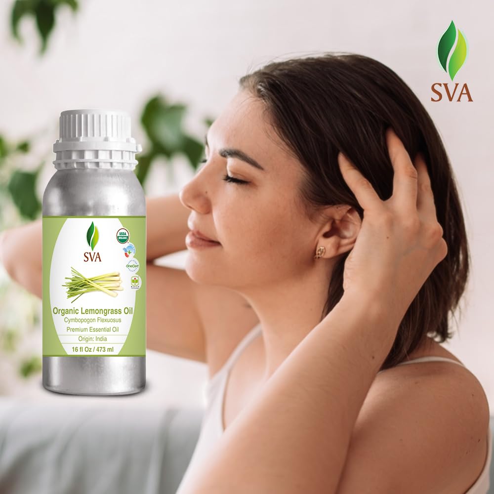 Foto 7 pulgar | Aceite Esencial Sva Lemongrass Orgánico 473 Ml 100% Natural - Venta Internacional.