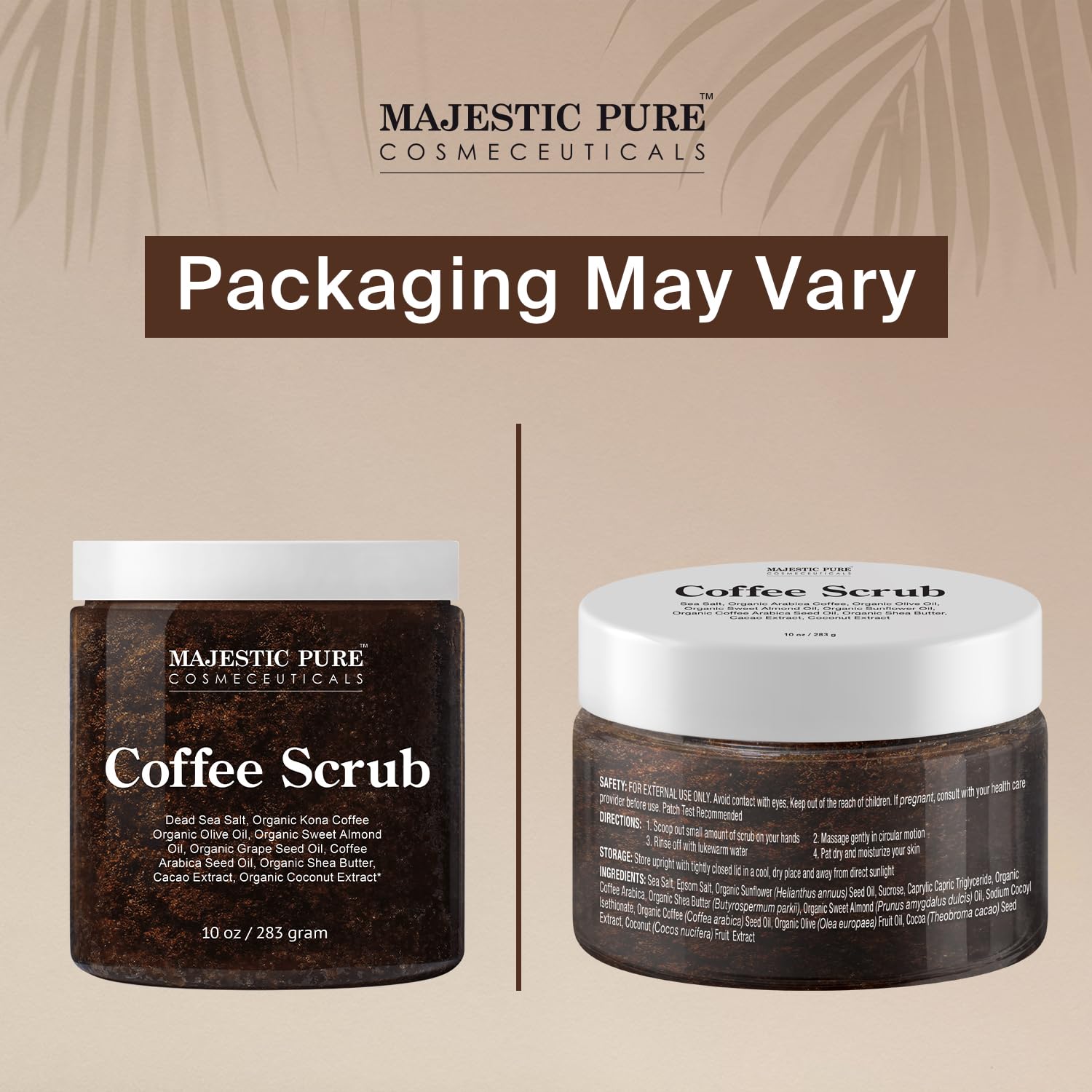 Foto 8 pulgar | Exfoliante Corporal Majestic Pure Arabica Coffee 300 Ml Para El Cuidado De La Piel - Venta Internacional.