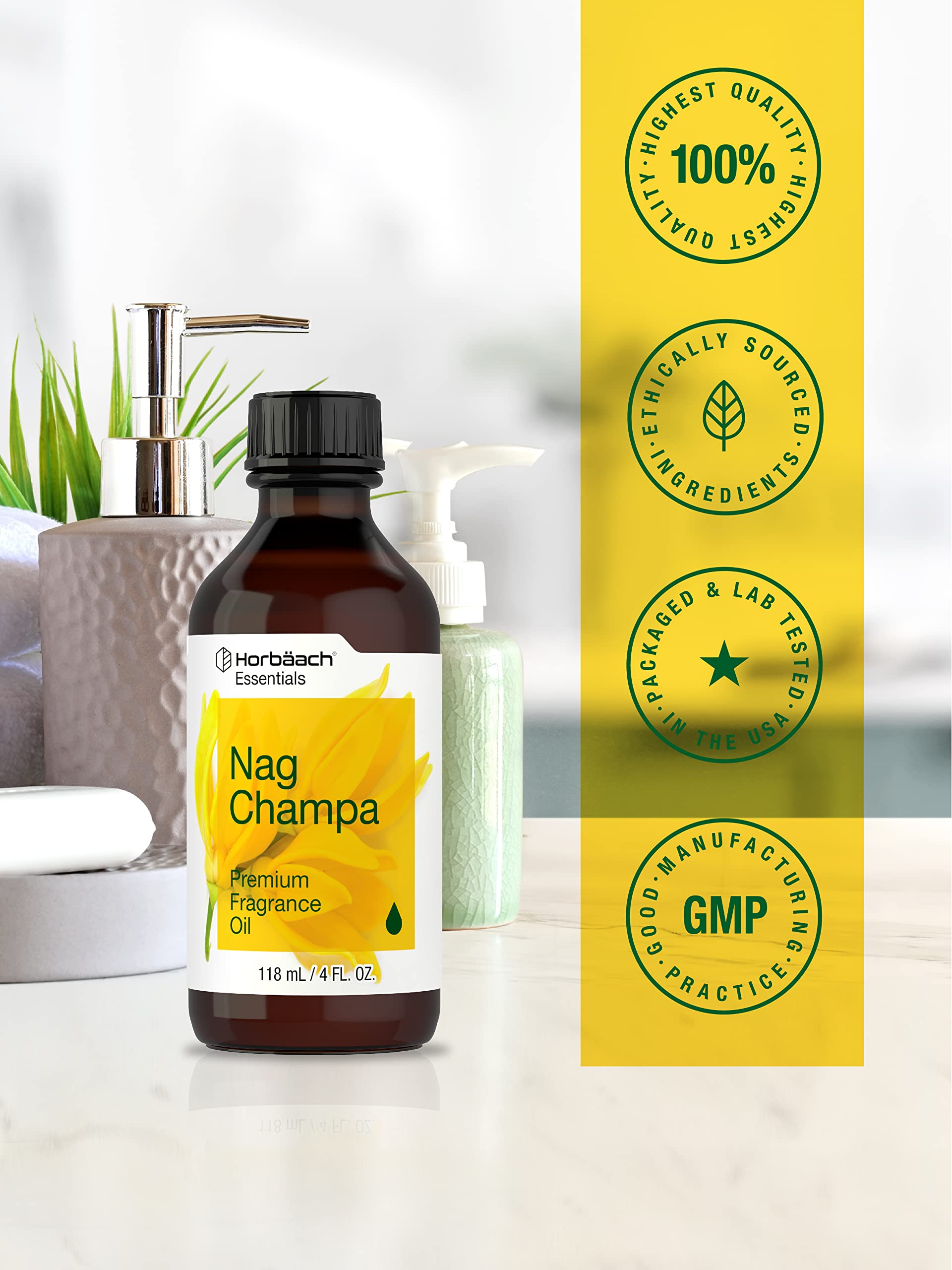 Foto 6 pulgar | Aceite Aromático Horbäach Nag Champa 118 Ml Para Difusores Y Más - Venta Internacional.