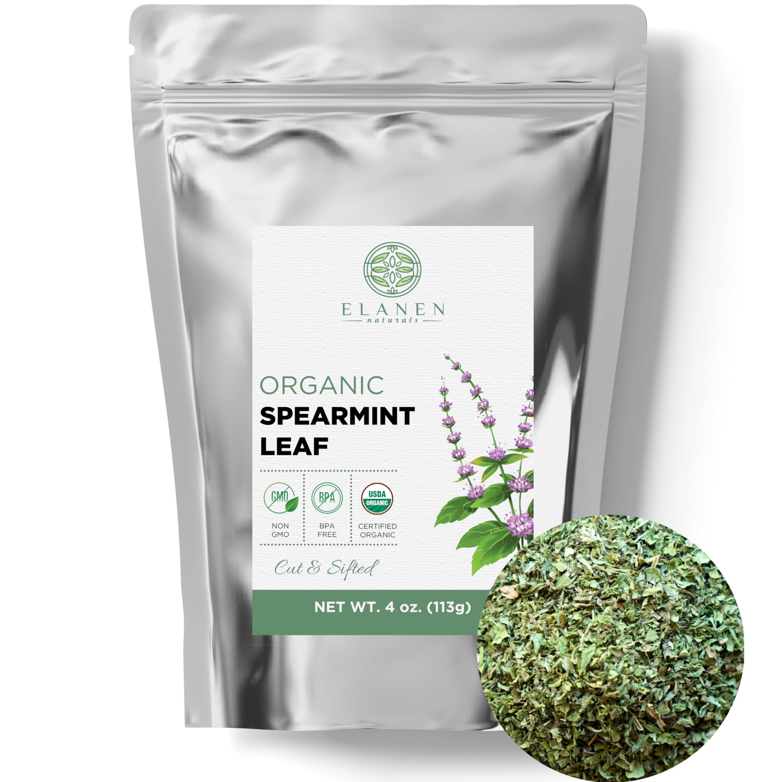 Foto 2 pulgar | Té De Menta Verde Elanen Naturals Orgánico 113 G De Hojas Sueltas - Venta Internacional.