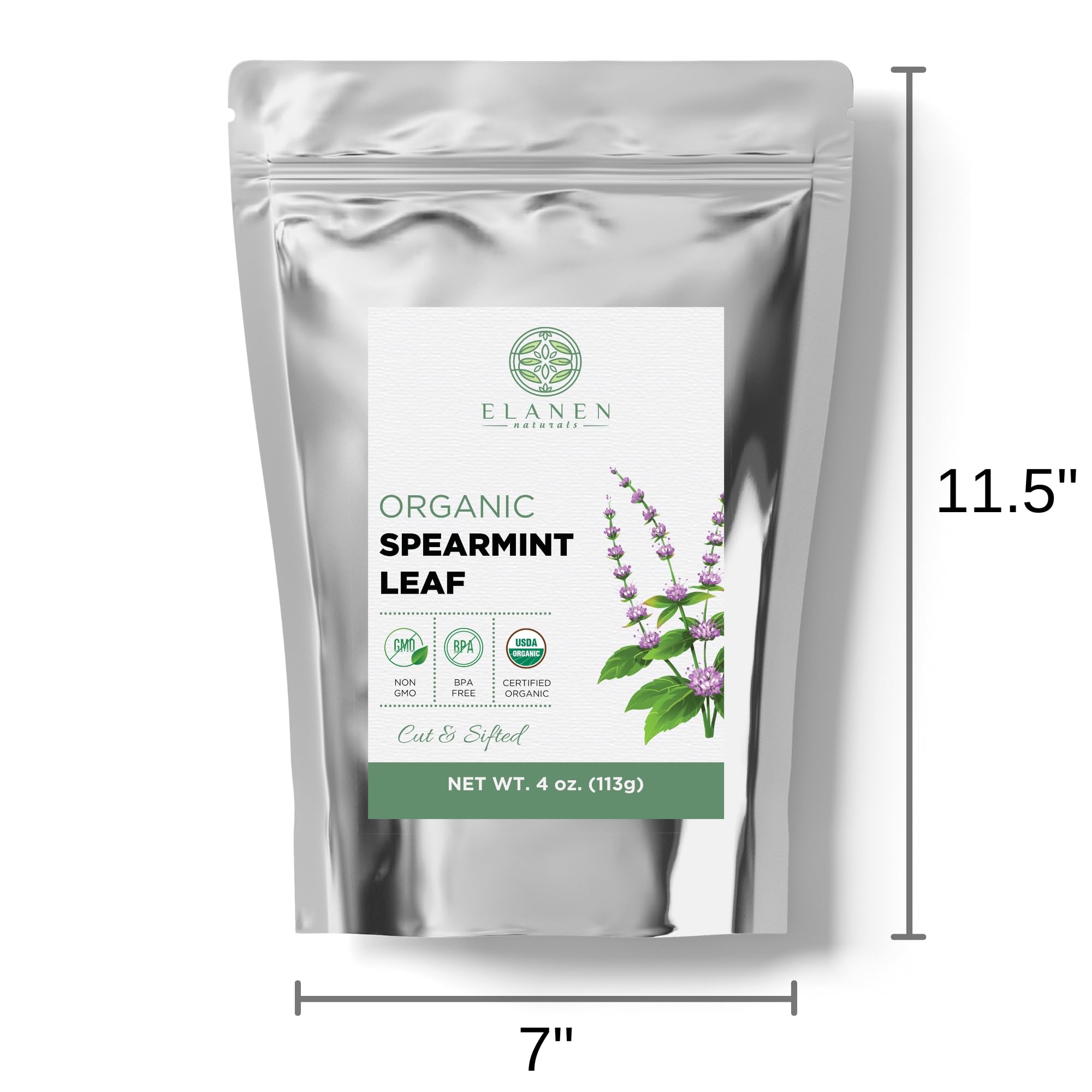 Foto 4 pulgar | Té De Menta Verde Elanen Naturals Orgánico 113 G De Hojas Sueltas - Venta Internacional.