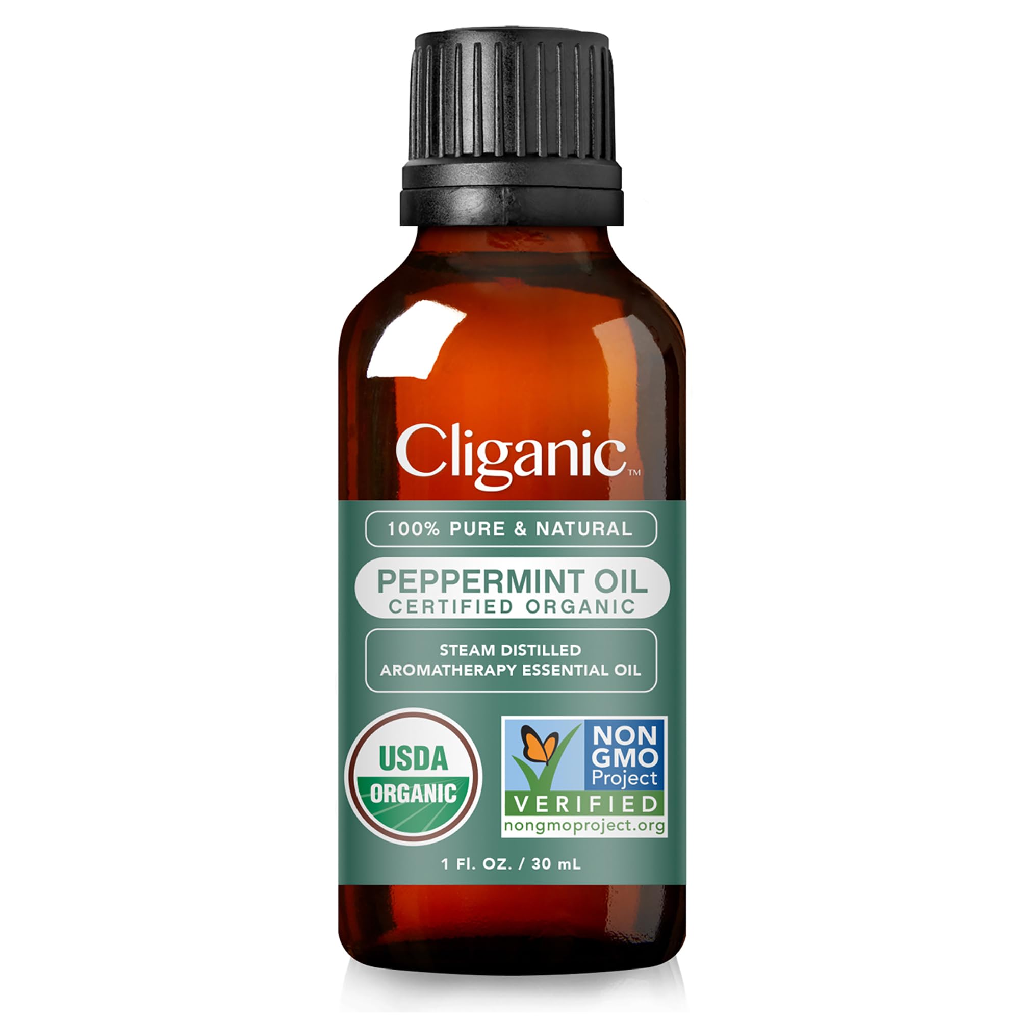 Foto 5 pulgar | Aceite Esencial De Menta Orgánica Cliganic, 30 Ml, 100% Puro - Venta Internacional.
