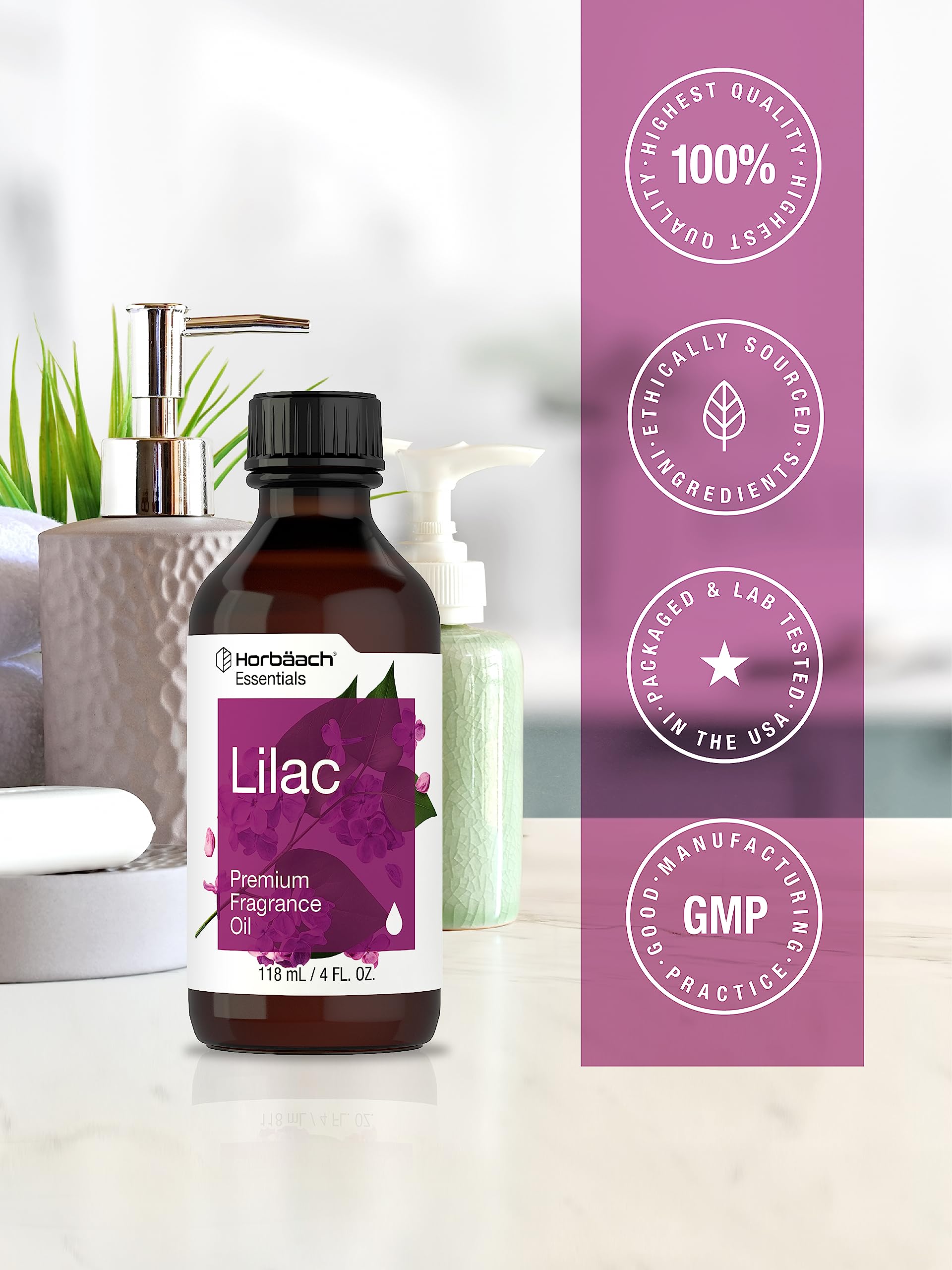 Foto 6 pulgar | Aceite Aromático Horbäach Lilac, 118 Ml, Grado Premium - Venta Internacional.