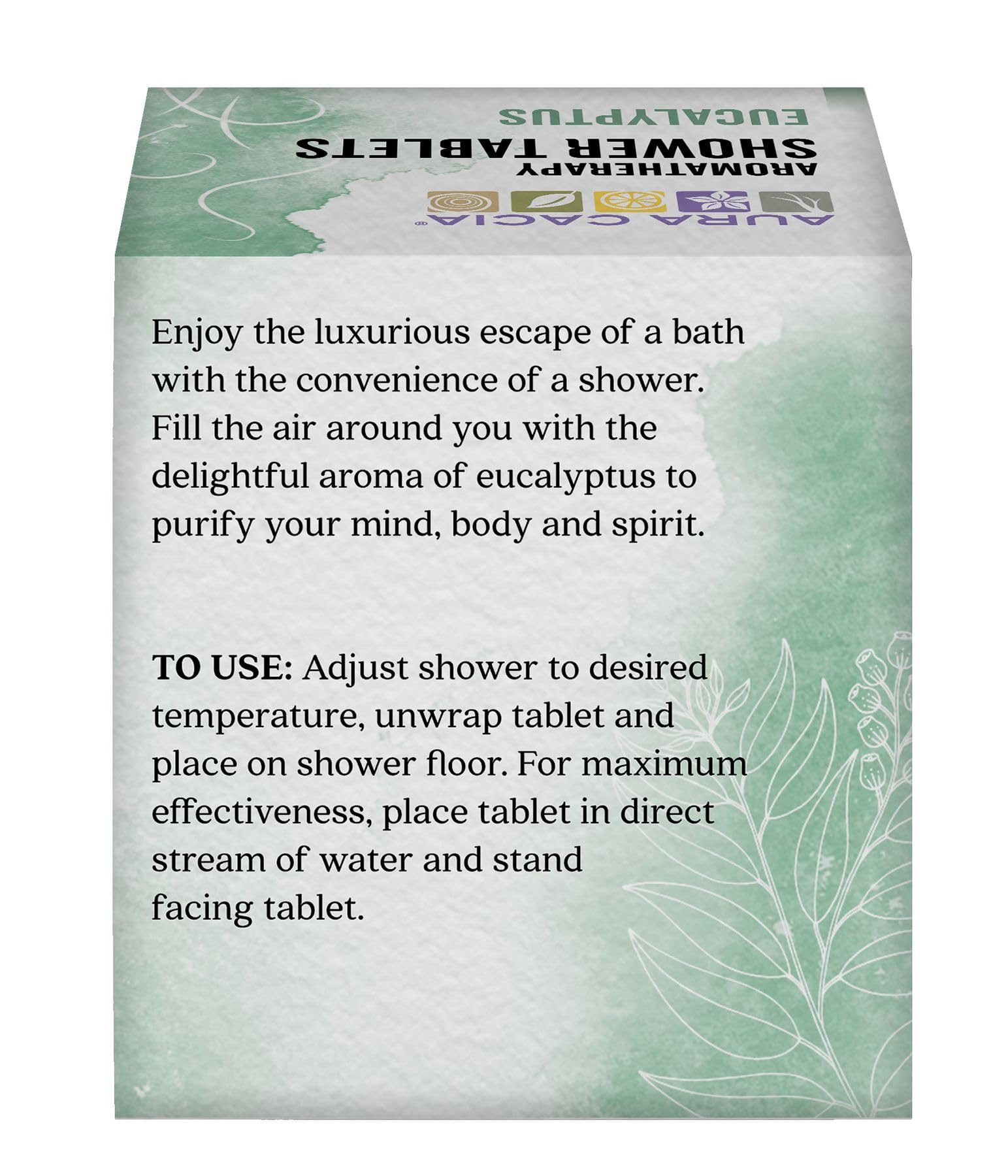 Foto 2 | Tableta De Ducha Aura Cacia Purifying Eucalyptus 30 Ml X3 - Venta Internacional.