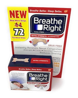 Foto 1 | Tiras Nasales Breathe Right Extra, Paquete Premium De 72 Unidades - Venta Internacional.