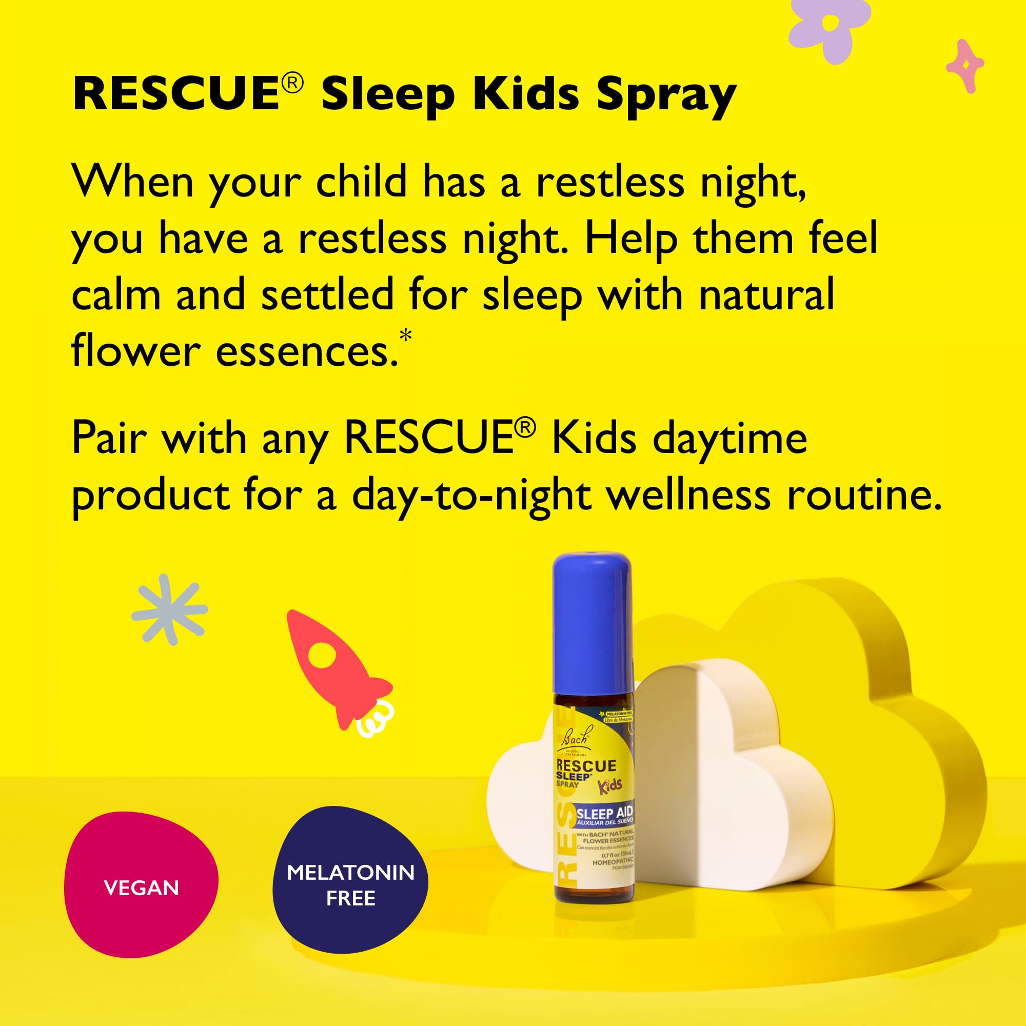 Foto 4 pulgar | Sleep Aid Rescue Sleep Kids En Aerosol, 20 Ml, Sin Melatonina - Venta Internacional.